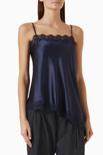 Tansy Cami Top in Satin & Lace