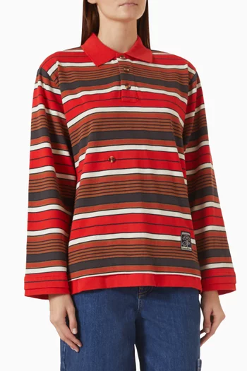 Noah Cinch Layered Rugby Polo Shirt