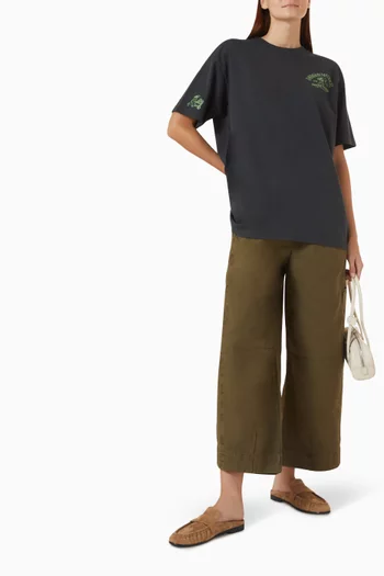 Grown In The Garden Graphic Oversized T-shirt in Cotton