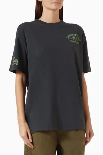 Grown In The Garden Graphic Oversized T-shirt in Cotton