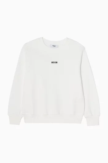 Graphic Sweatshirt in Cotton