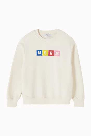 Logo Sweatshirt in Cotton-fleece