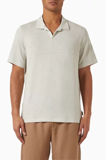 Shaun Polo T-shirt in Stretch-linen