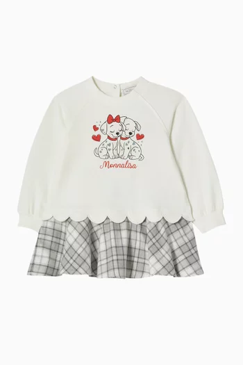 Sporty Dalmatian Dress in Cotton