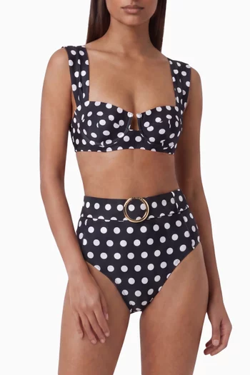 Donna Polka-Dot Bikini Top