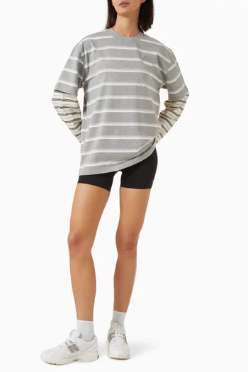 Spark Striped T-shirt in Cotton Blend