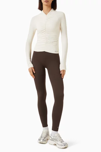 Off Duty Ruched Top