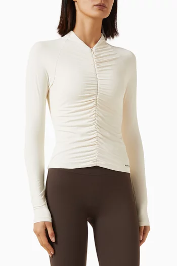 Off Duty Ruched Top