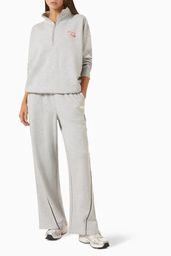 Snap Quarter-zip Sweatshirt in Fleece