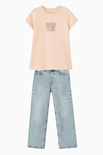 Skater Straight Jeans in Denim