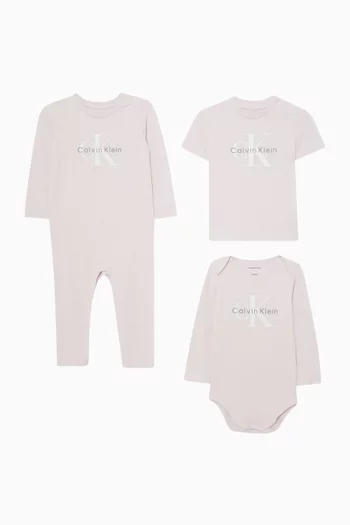 Logo-print Gift Set in Cotton