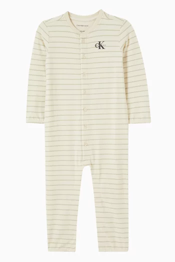 Striped Logo Bodysuit