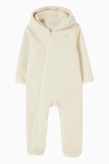 Sherpa Logo Bodysuit in Fleece