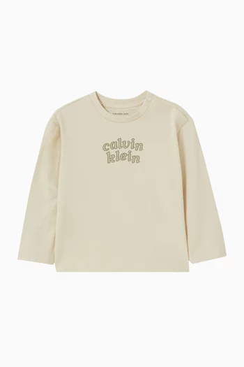Logo-print T-shirt in Cotton
