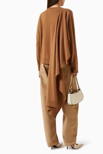 Addison  Knit Scarf Top in Cashmere & Wool