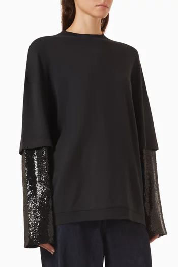 Troy Embellished T-shirt in Cotton