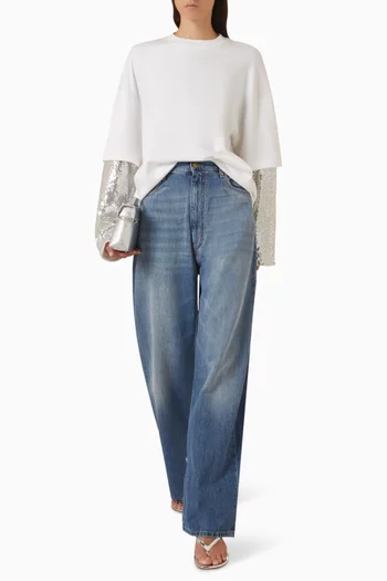 Troy Embellished T-shirt in Cotton