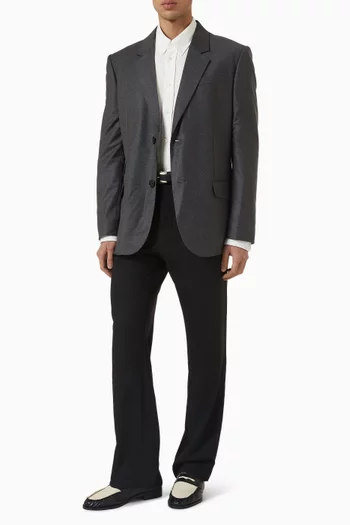 Single-breasted Blazer in Virgin Wool