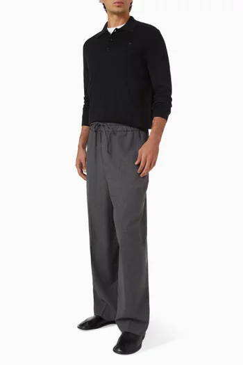 Ami de Coeur Polo Sweater in Merino Wool