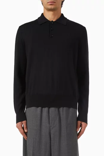 Ami de Coeur Polo Sweater in Merino Wool