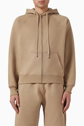 Embossed Ami de Coeur Hoodie in Fleece