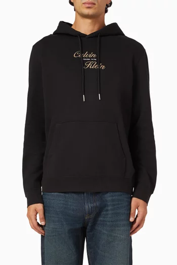 Logo-print Hoodie in Cotton-terry