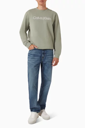 Logo Sweatshirt in Cotton Terry