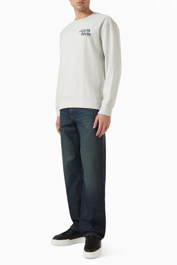 Graphic Crewneck Sweatshirt in Premium Terry