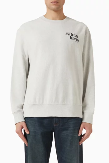 Graphic Crewneck Sweatshirt in Premium Terry