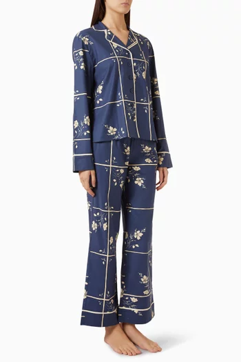 Coco Pyjama Set in Cotton-blend Poplin