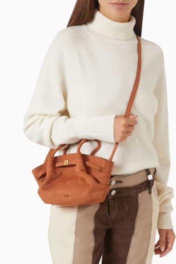 Mini Hana Tote Bag in Faux Suede
