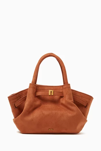 Mini Hana Tote Bag in Faux Suede