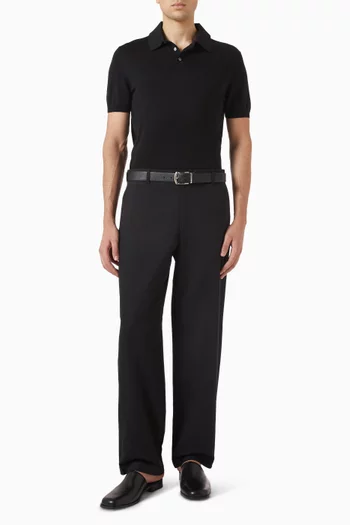 Slim-fit Polo T-shirt in Silk-cotton