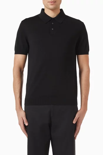 Slim-fit Polo T-shirt in Silk-cotton