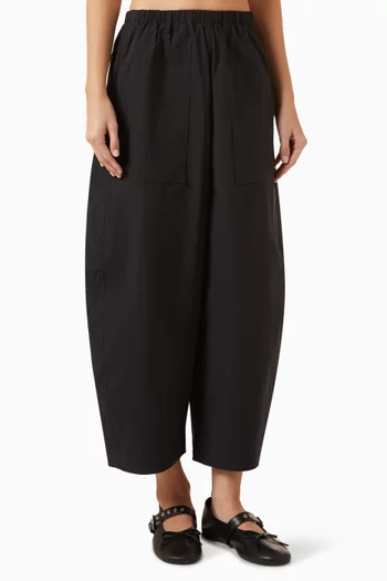 Barrel-leg Utility Pants in Cotton