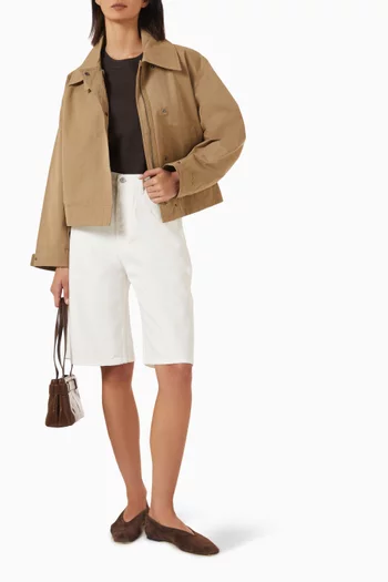 Rounded Short Trench Coat