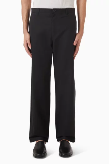Straight-leg Chino Pants in Cotton