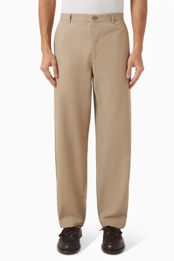Straight-leg Chino Pants in Cotton