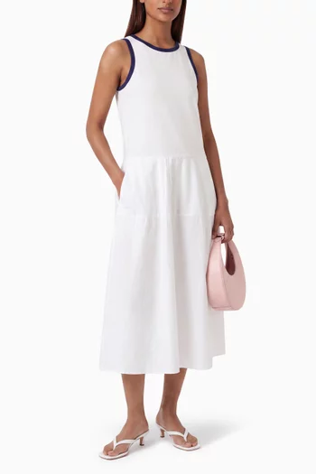 Paneled Midi Dress