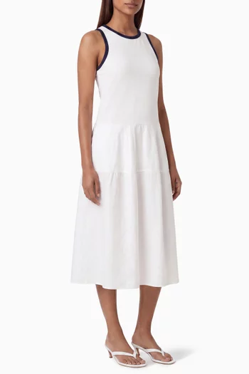 Paneled Midi Dress
