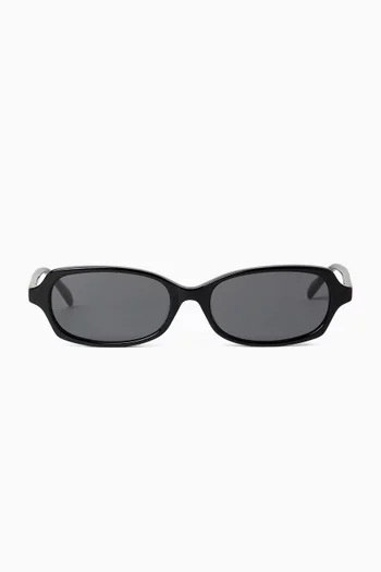 Deema Rectangular Sunglasses in Acetate
