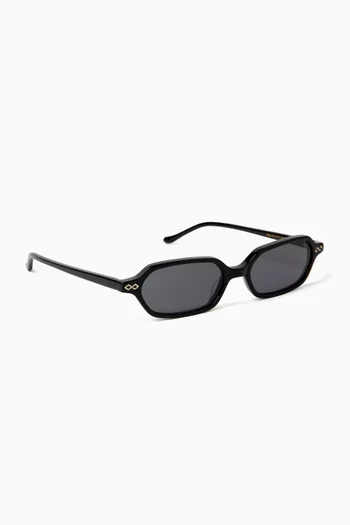 Sara Rectangular Sunglasses in Acetate