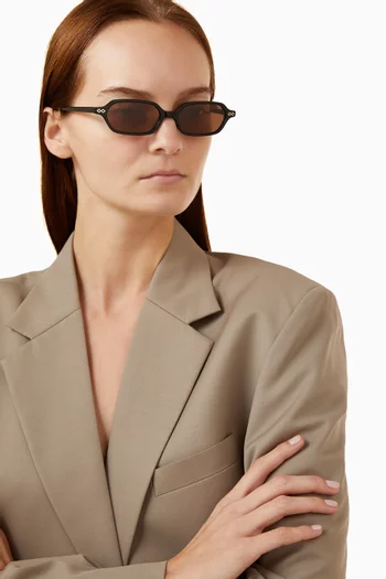 Sara Rectangular Sunglasses in Acetate