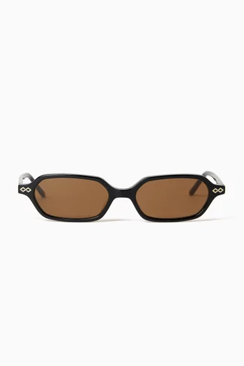 Sara Rectangular Sunglasses in Acetate