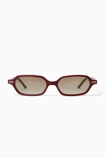 Sara Rectangular Sunglasses in Acetate