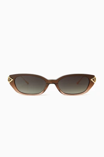Layal Cat-eye Sunglasses in Acetate