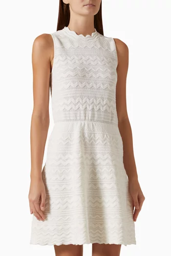 Fiesta Textured Mini Dress in Knit