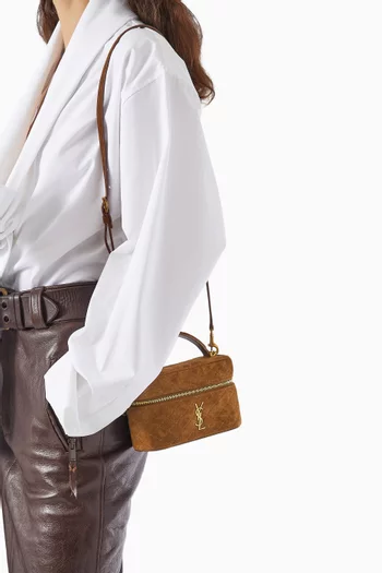 Gaby Vanity Bag in Suede