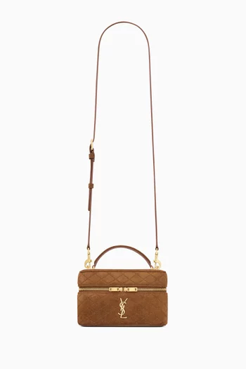Gaby Vanity Bag in Suede