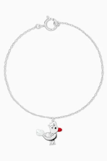 Bird Diamond Bracelet in 18kt White Gold